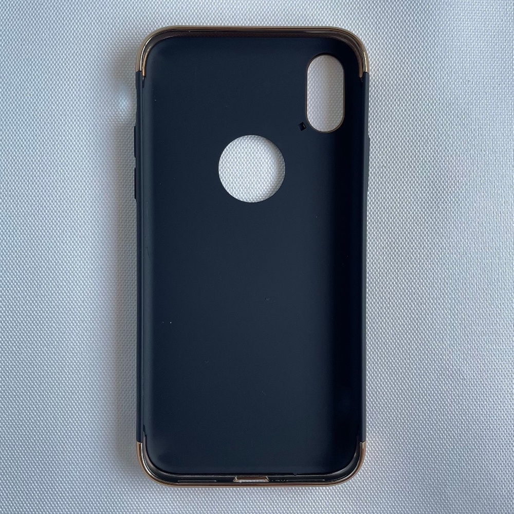 Black and Gold iPhone X Case - Picture 2 of 2